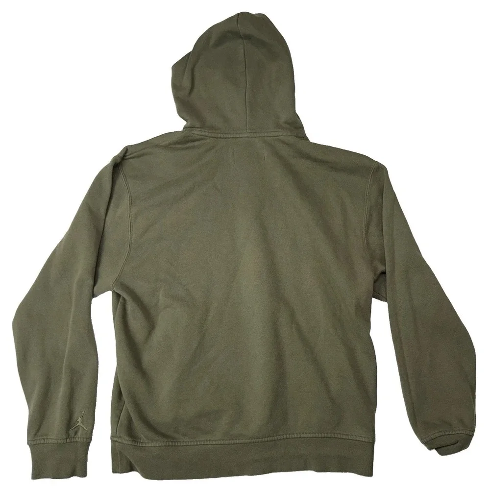 Air Jordan Flight MVP Soft Fleece Green Hoodie Motion Jumpman FV7227-222 Medium